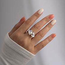 Radiance by Absolute™ 13.95ctw Pear Cut Toi et Moi Ring