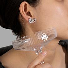Radiance by Absolute™ 1.45ctw Simulated Diamond Bow Stud Earrings