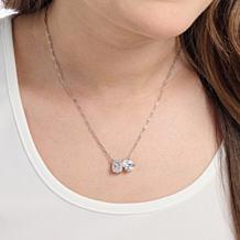 Radiance by Absolute™ 16" Pear and Cushion Toi et Moi Necklace