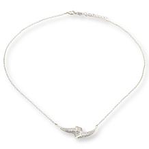 Radiance by Absolute 1.67ctw CZ Emerald Bypass Pendant Necklace