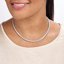 Radiance by Absolute™ 18" 4mm Princess Magnetic Clasp Tennis Necklace