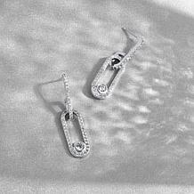 Radiance by Absolute™ 2.36ctw Pavé Paperclip Drop Earrings