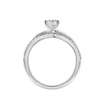Radiance by Absolute™ 2.36ctw Twist-Shank Solitaire Ring 2-piece Set