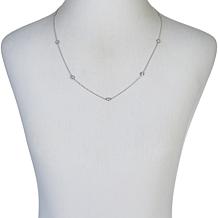 Radiance by Absolute™ 24" Cubic Zirconia Bezel-Set Station Necklace