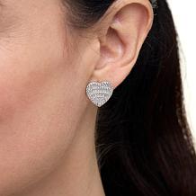 Radiance by Absolute™ 3.48ctw Heart, Bow and XO Stud Earrings