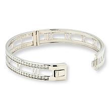 Radiance by Absolute™ 4.30ctw Roman Numeral Bangle Bracelet