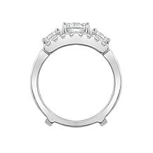 Radiance by Absolute™ 4.35ctw Round 3-Stone Boxed Engagement Ring Set