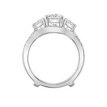 Radiance by Absolute™ 4.67ctw Round 3-Stone Engagement Ring Set