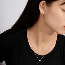 Radiance by Absolute™ 4.77ctw Round Slide Pendant Necklace & Earrings