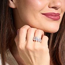 Radiance by Absolute™ 5.5ctw Graduated Marquise-Cut Ring