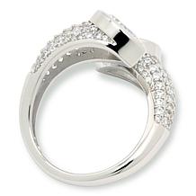 Radiance by Absolute™ 5ctw Pear and Pavé Bypass Ring