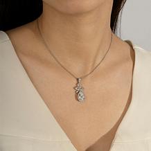 Radiance by Absolute™ 6.54ctw Mixed Cut Ribbon Drop Pendant with Chain