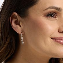 Radiance by Absolute™ 8.25ctw 6-Stone Floating Drop Earrings