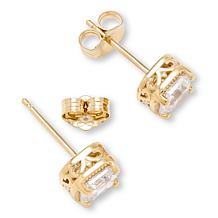 Radiance by Absolute™ Asscher Stud Earrings