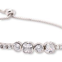 Radiance by Absolute™ Bezel XOXO Tennis Bolo Bracelet