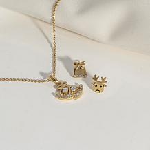Radiance by Absolute™ Christmas Bell Earrings and Necklace Set
