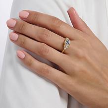 Radiance by Absolute™ Classic Stone CZ Sterling Silver Ring