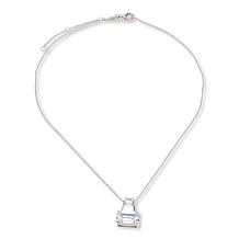 Radiance by Absolute™ CZ Emerald Cut and Baguette Pendant with Chain