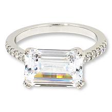 Radiance by Absolute™ East-West Pavé Sides Solitaire Ring