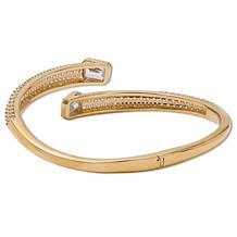 Radiance by Absolute™ Emerald-Cut Bypass Bangle Bracelet