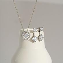 Radiance by Absolute™ Floating Halo Necklace and Earrings with Jackets