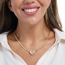 Radiance by Absolute Framed Heart Slide On Chain
