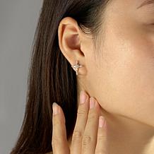 Radiance by Absolute™ Gold-Plated 9.62ctw Cross Stud Earrings