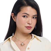 Radiance by Absolute™ Goldtone Firework Pin/Pendant with Chain 
