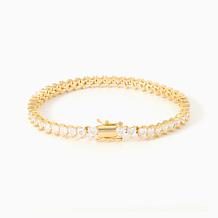 Radiance by Absolute Heart Cut Tennis Bracelet, Magnetic Closure