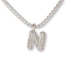 Radiance by Absolute™ Initial Tennis Necklace - Silvertone