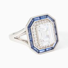 Radiance by Absolute™ Marysol Patton Emerald-Cut Sapphire-Color Ring