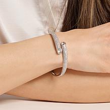 Radiance by Absolute™ Oval Bypass Bangle Bracelet