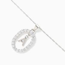 Radiance by Absolute Oval Framed Initial Pendant