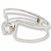 Radiance by Absolute™ Platinum-Plated Negative Space Solitaire Cuff