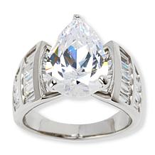 Radiance by Absolute™ Platinum-Plated Solitaire Ring
