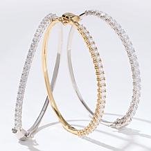 Radiance by Absolute™ Round Magnetic Clasp Tennis Bangle Bracelet
