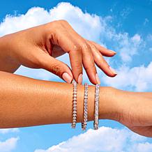 Radiance by Absolute™ Silver Magic Magnet Clasp Line Bracelet