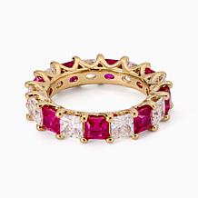 Radiance by Absolute™ Simulated Colored Gem and CZ Band Ring