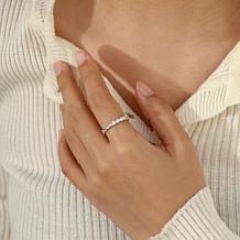 Radiance by Absolute™ Simulated Diamond East-West Mixed Cut Ring