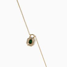 Radiance by Absolute™ Simulated Gemstone Padlock Drop Chain Necklace