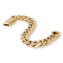 Radiance by Absolute™ Stainless Steel Cuban Linked Bracelet