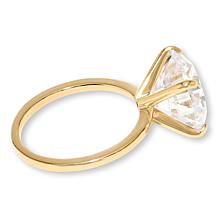 Radiance by Absolute™ Sterling Silver 12.80ct Round Solitaire Ring