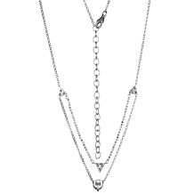Radiance by Absolute™ Sterling Silver Cubic Zirconia Layer Necklace