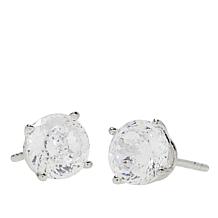 Radiance by Absolute™ Sterling Silver CZ 200-Facet Round Stud Earrings