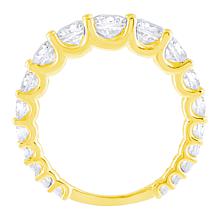 Radiance by Absolute™ Sterling Silver Graduated Round Stone Band Ring