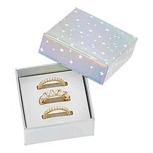 Radiance by Absolute™ Trilliant-Cut Eternity Ring 3-piece Set