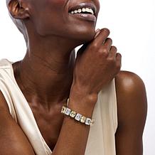 Radiance by Absolute™ White & Blue CZ Tennis Bracelet
