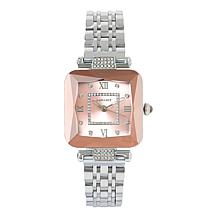 Radiance by Absolute™ Women's Faceted Square Face Bracelet Watch