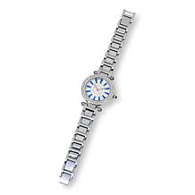 Radiance by Absolute™ Women's Simulated Gemstone Pavé Bracelet Watch