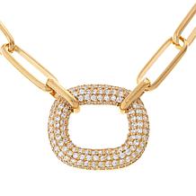 Radiance by Absolute™ x Katharine McPhee Bold Oval Pavé Drop Necklace